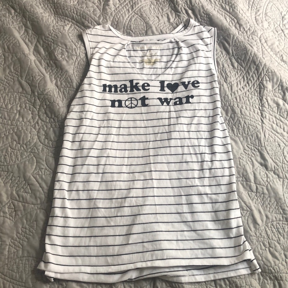 Make Love not war tank